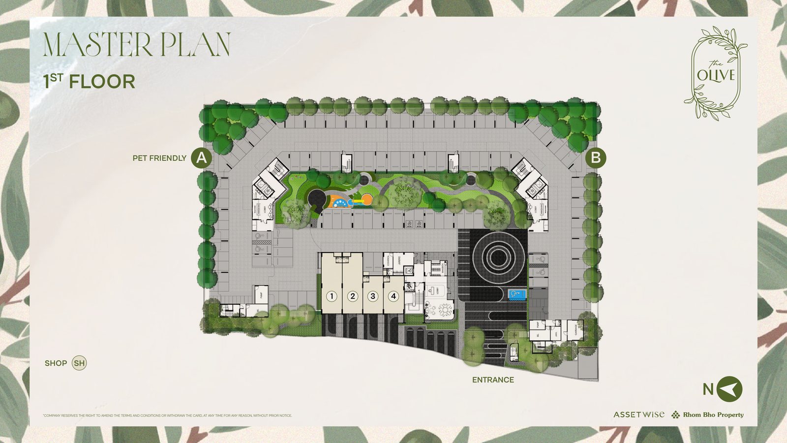 The Title Olive masterplan — генплан комплекса в Найянге, Пхукет